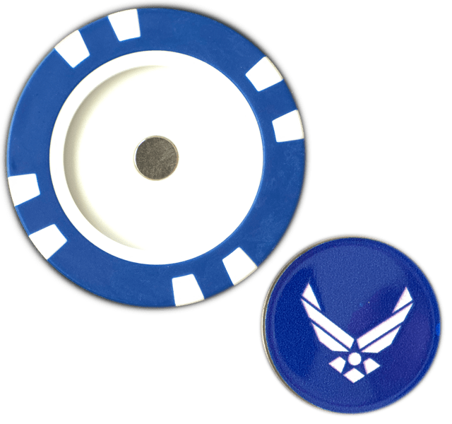 Officially Licensed U.S. Air Force Poker Chip Ball Marker