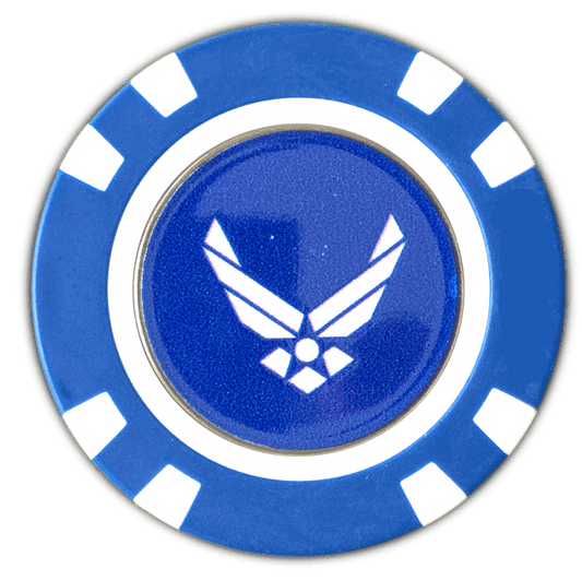 Officially Licensed U.S. Air Force Poker Chip Ball Marker