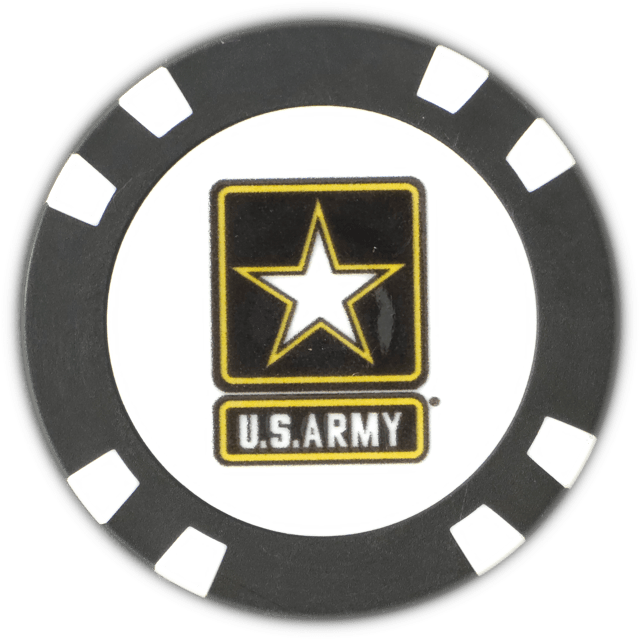Officially Licensed U.S. Army Poker Chip Ball Marker