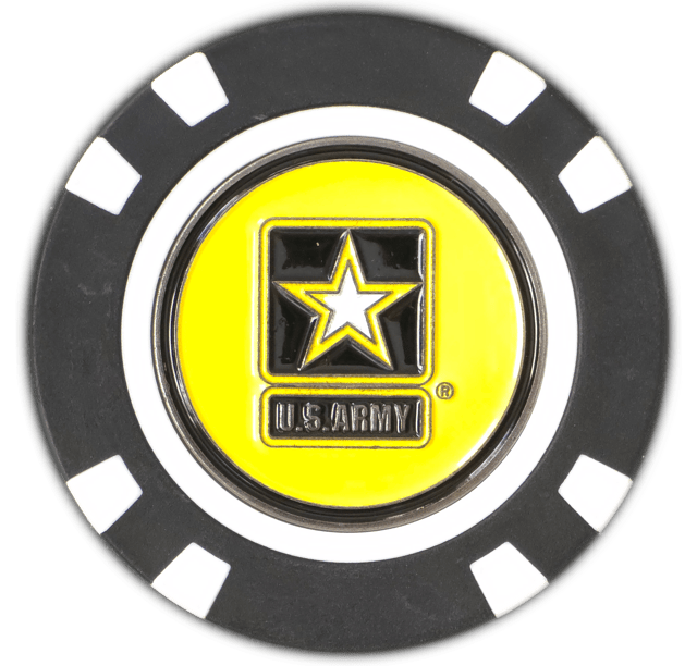 Officially Licensed U.S. Army Poker Chip Ball Marker