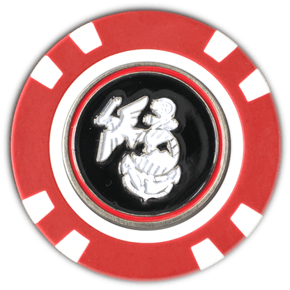 Officially Licensed U.S. Marines Poker Chip Ball Marker