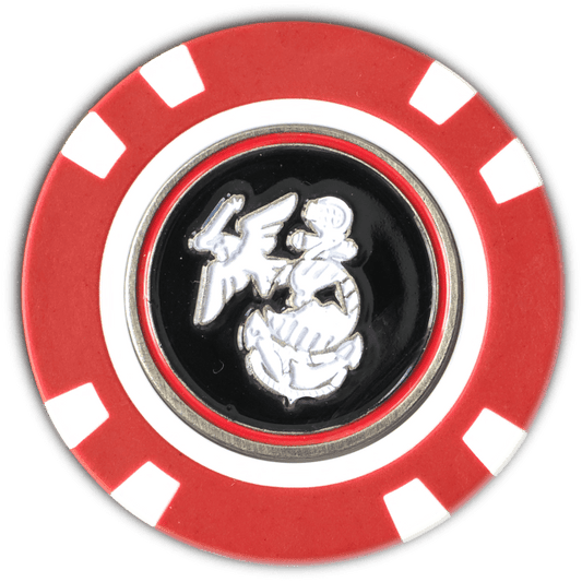 Officially Licensed U.S. Marines Poker Chip Ball Marker