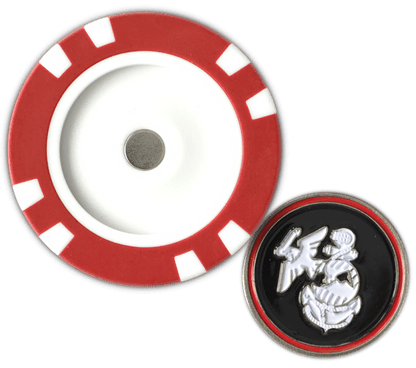 Officially Licensed U.S. Marines Poker Chip Ball Marker