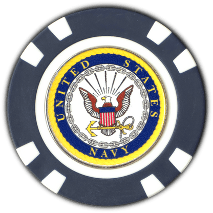Officially Licensed U.S. Navy Poker Chip Ball Marker