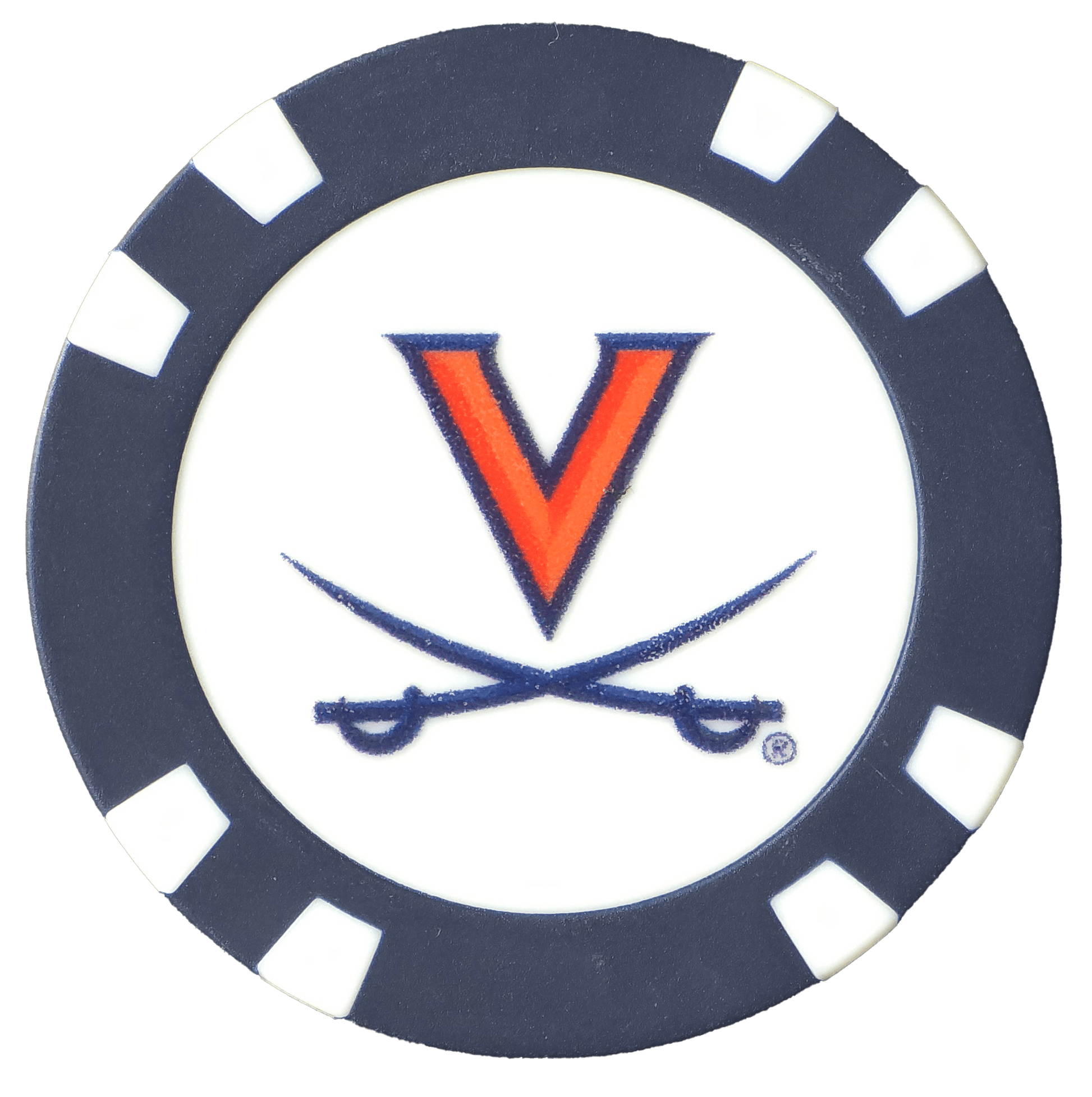 Officially Licensed Virginia Cavaliers Poker Chip Ball Marker