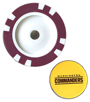 Officially Licensed Washington Commanders Poker Chip Ball Marker