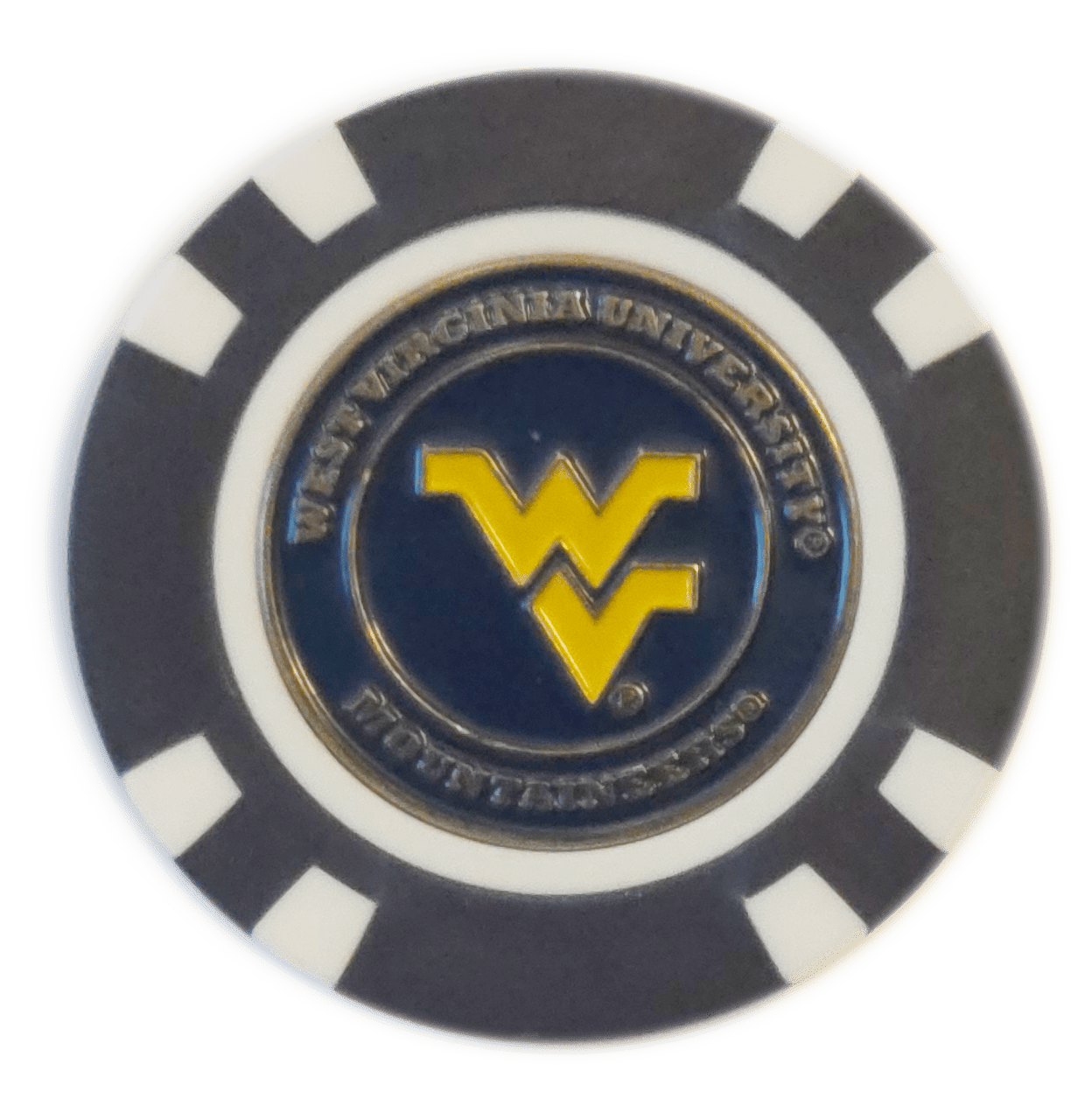 Officially Licensed West Virginia Mountaineers Poker Chip Ball Marker