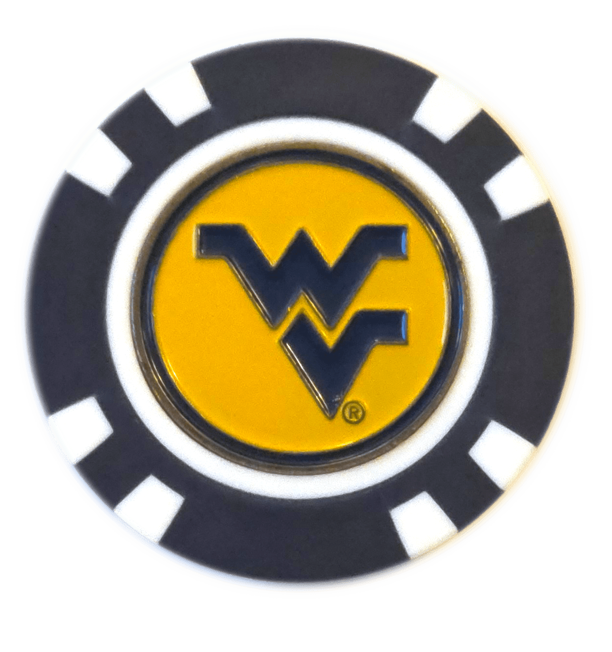 Officially Licensed West Virginia Mountaineers Poker Chip Ball Marker