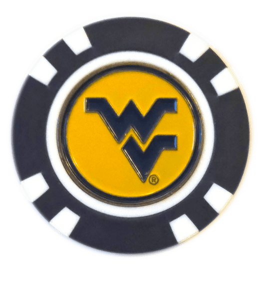 Officially Licensed West Virginia Mountaineers Poker Chip Ball Marker