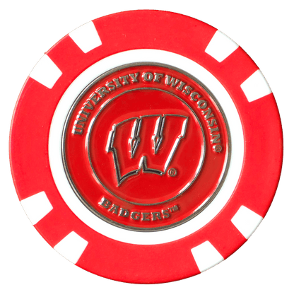 Officially Licensed Wisconsin Badgers Poker Chip Ball Marker