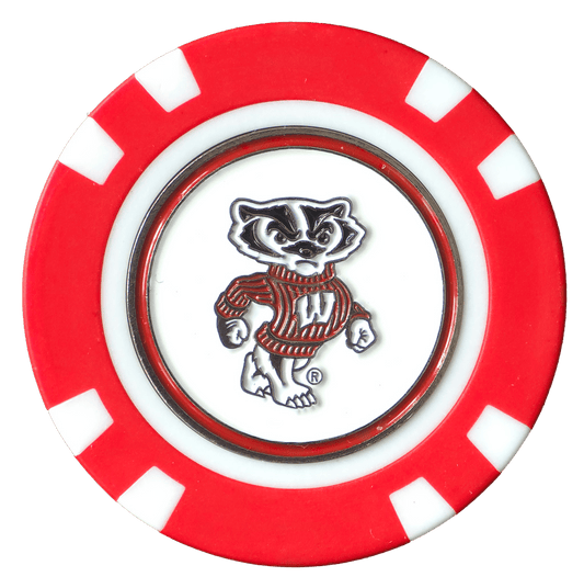 Officially Licensed Wisconsin Badgers Poker Chip Ball Marker