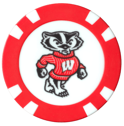Officially Licensed Wisconsin Badgers Poker Chip Ball Marker