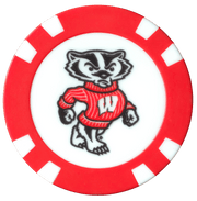 Officially Licensed Wisconsin Badgers Poker Chip Ball Marker