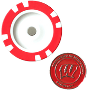 Officially Licensed Wisconsin Badgers Poker Chip Ball Marker