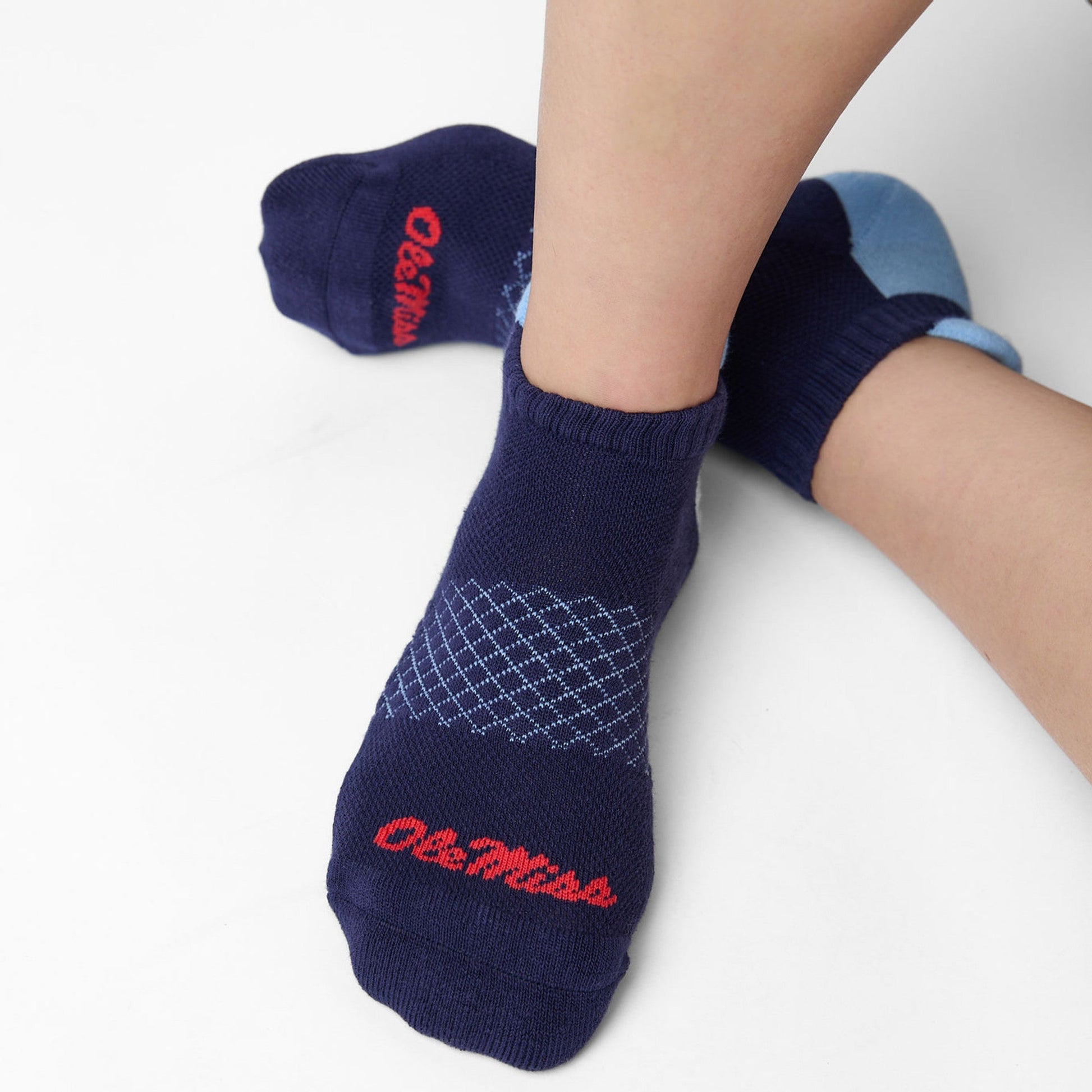 Ole Miss Ankle Socks  2 Pack