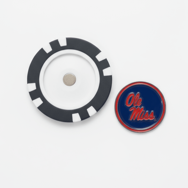 Officially Licensed Ole Miss Rebels Poker Chip Ball Marker