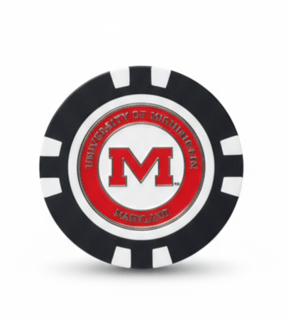Officially Licensed Ole Miss Rebels Poker Chip Ball Marker