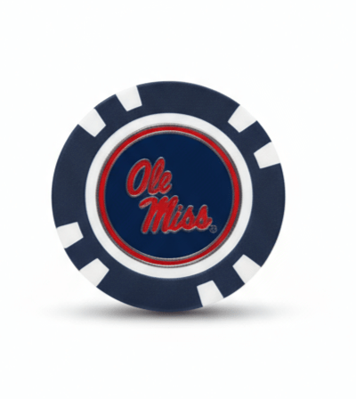 Officially Licensed Ole Miss Rebels Poker Chip Ball Marker