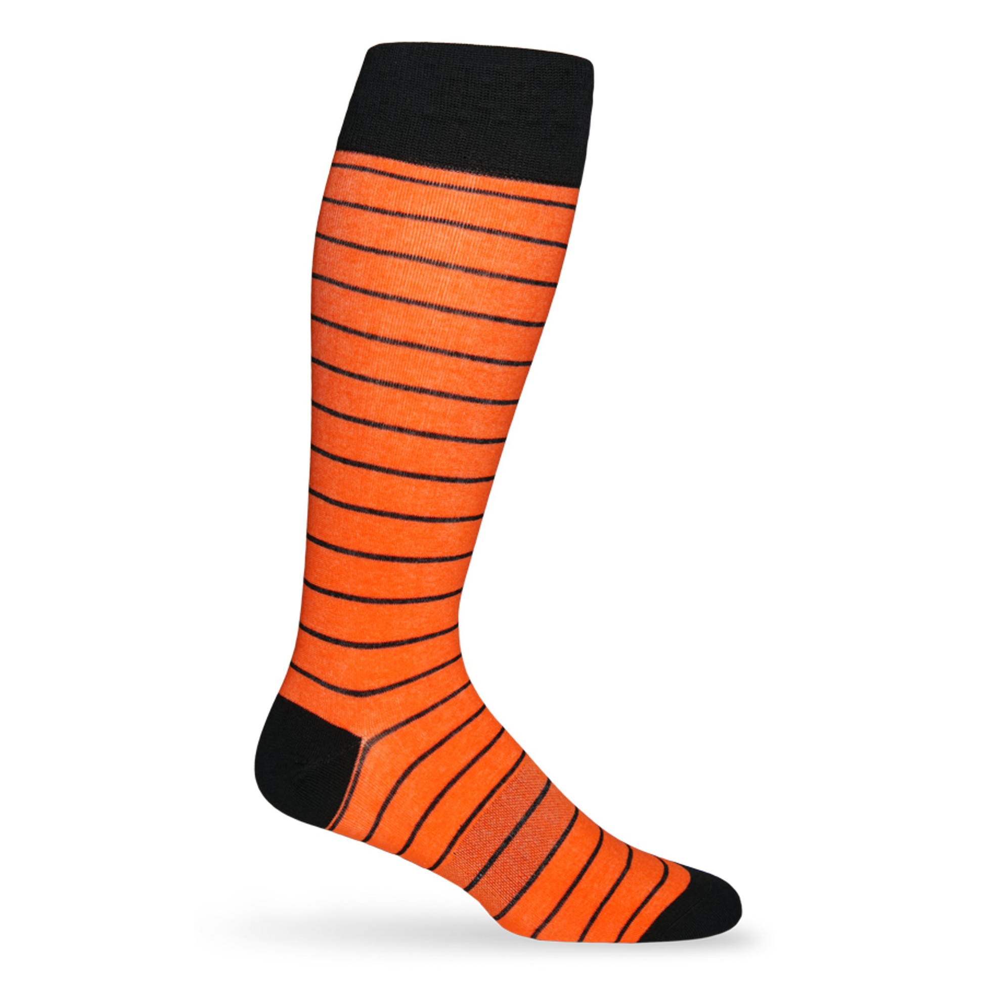 Orange and Black  - Wide Stripe