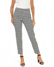 Krazy Larry P507 Pull on Pant - Black Mini Hounds tooth