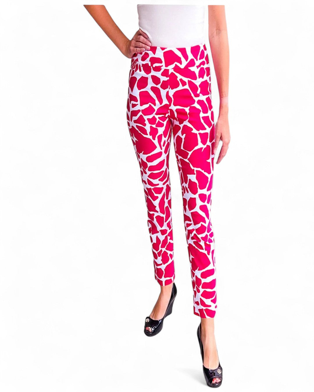 Krazy Larry P507 Pull on Pant - Pink Rocks