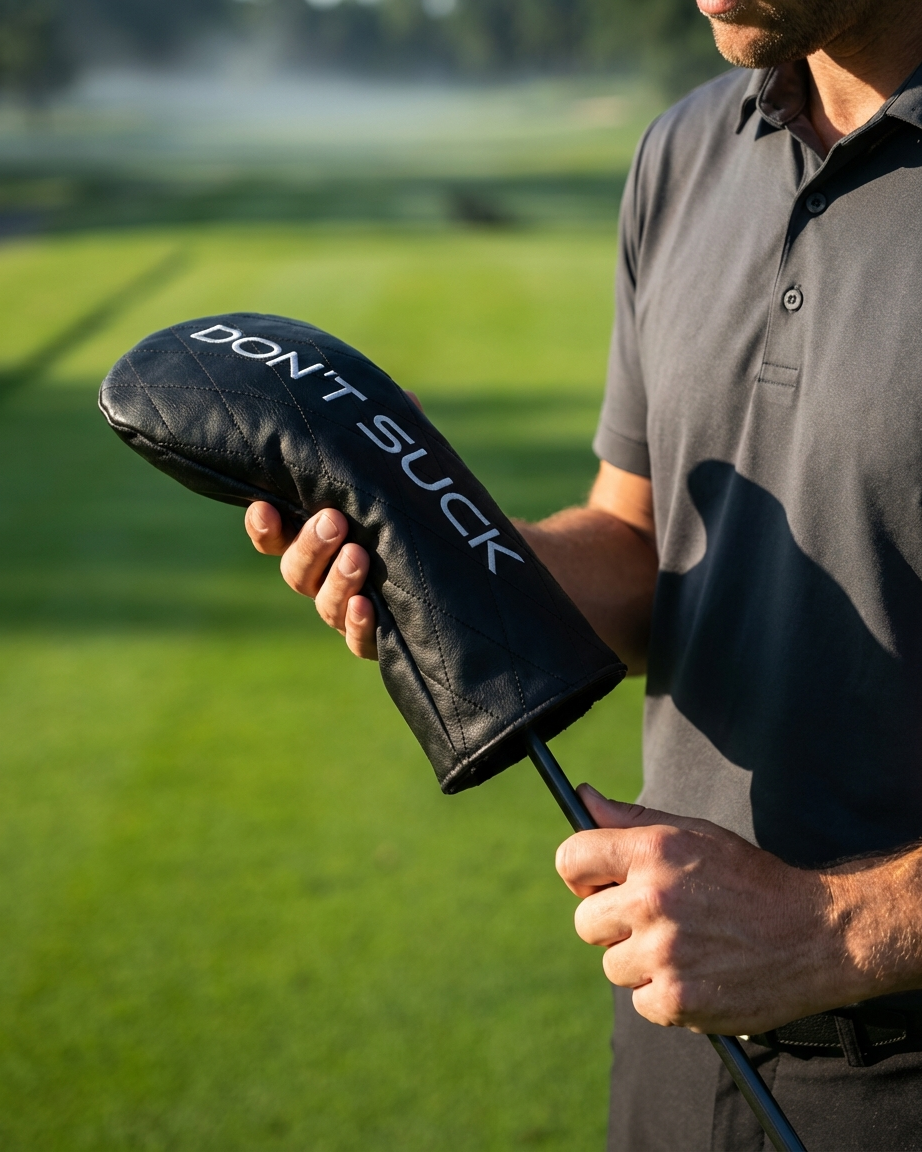 Don’t Suck™ Driver Headcover — Premium Black Diamond Quilted Fit (460cc)