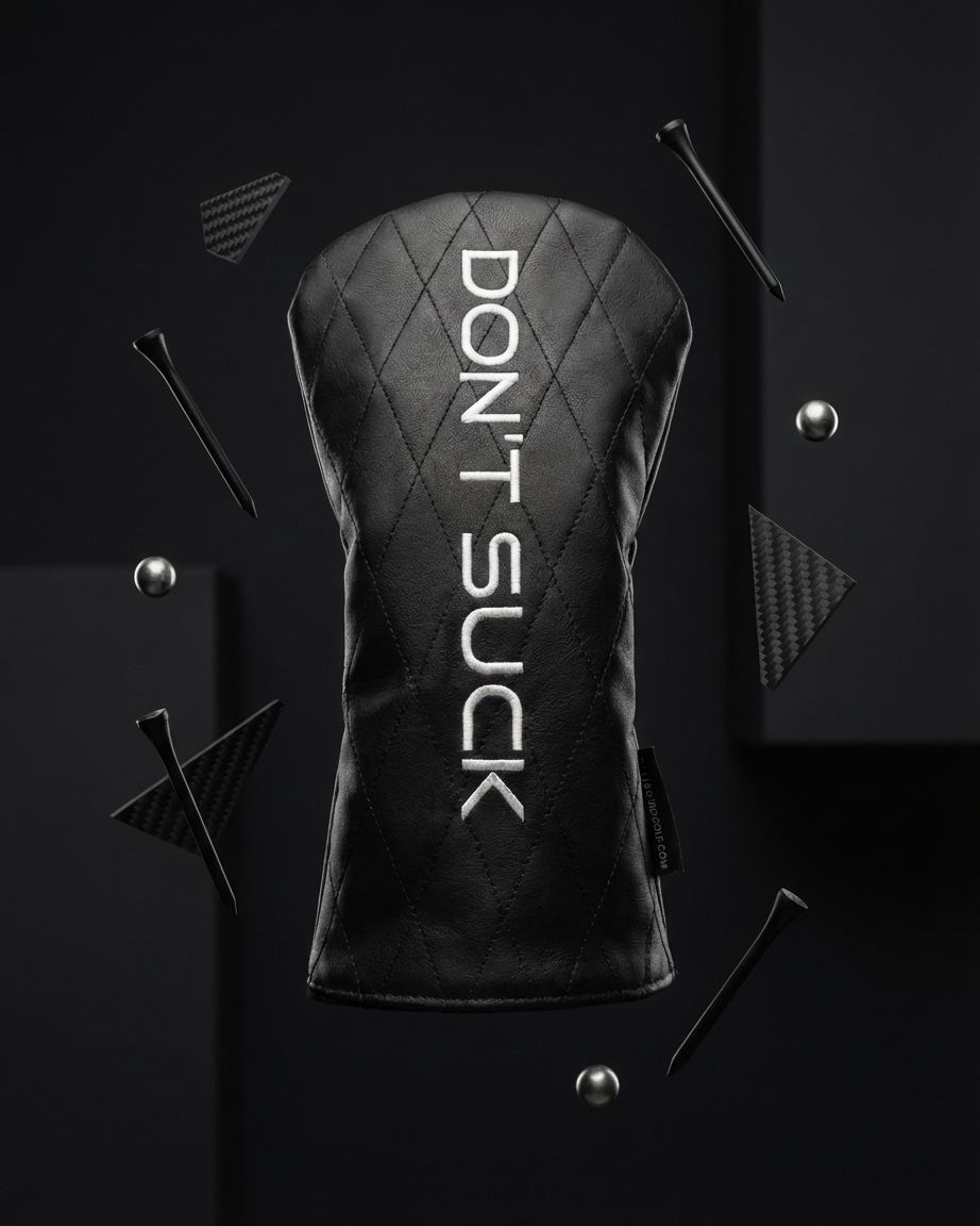 Don’t Suck™ Driver Headcover — Premium Black Diamond Quilted Fit (460cc)