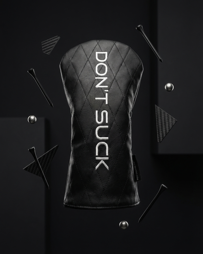 Don’t Suck™ Driver Headcover — Premium Black Diamond Quilted Fit (460cc)