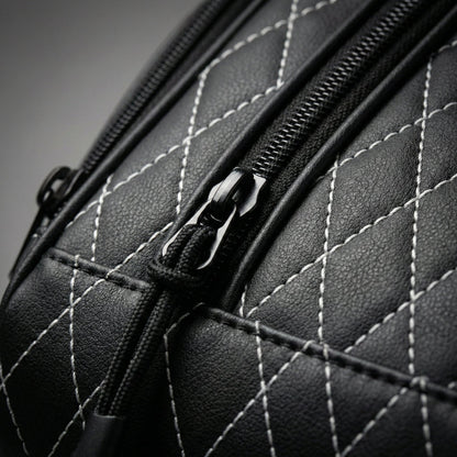 Premium Golf Shoe Bag – Vented Leather Shoe Storage
