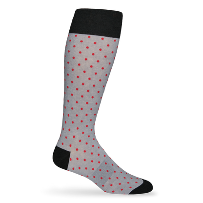 Red and Black - Small Dot Socks