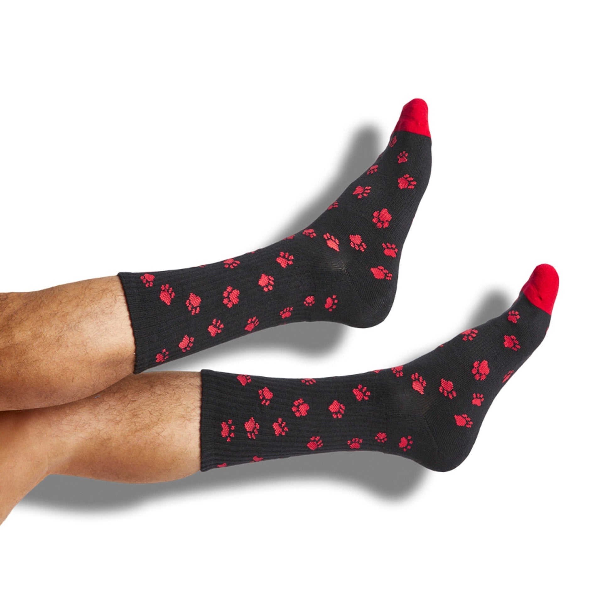 Red / Black Casual Socks 4 Pack