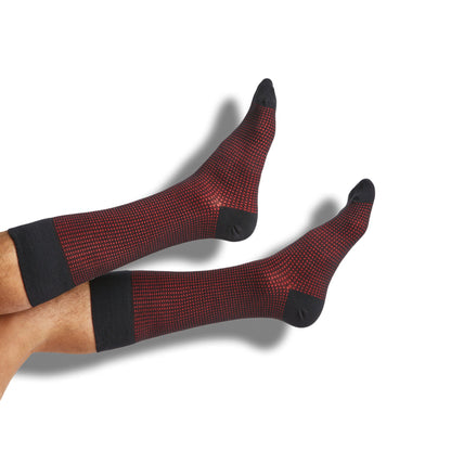 Red / Black Mixed Socks 4 Pack -A