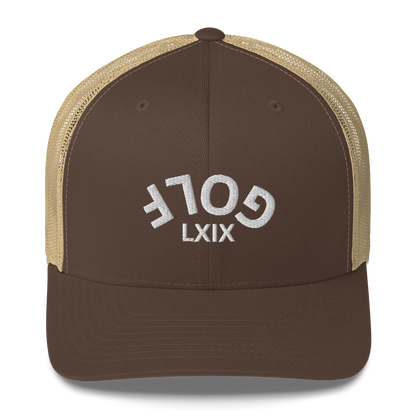Upside Down LXIX Golf Arch Trucker Cap