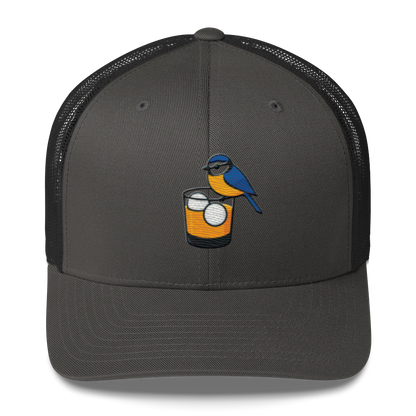 Birdie Juice Golf Trucker Hat (Silver/Charcoal/Green)
