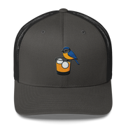 Birdie Juice Golf Trucker Hat (Silver/Charcoal/Green)