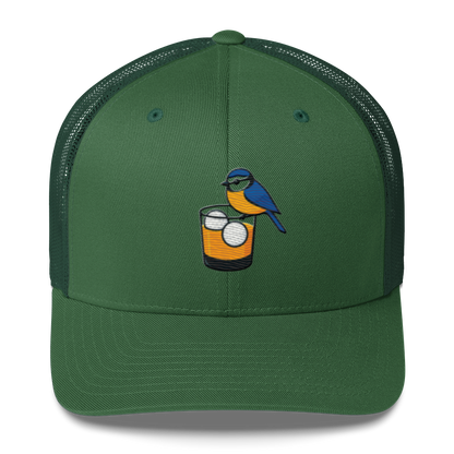 Birdie Juice Golf Trucker Hat (Silver/Charcoal/Green)