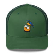 Birdie Juice Golf Trucker Hat (Silver/Charcoal/Green)