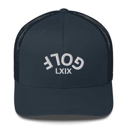Upside Down LXIX Golf Arch Trucker Cap