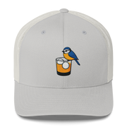 Birdie Juice Golf Trucker Hat (Silver/Charcoal/Green)