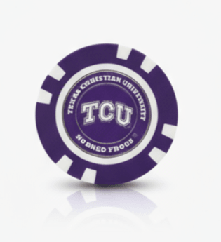 Officially Licensed TCU Horned Frogs Poker Chip Ball Marker