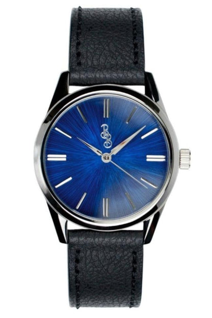Blue Sunburst Watch