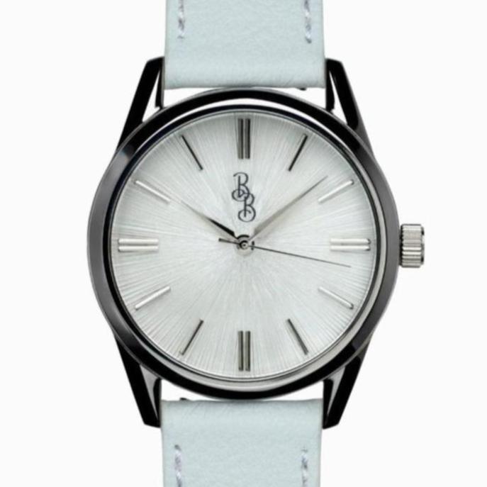 White Sunburst Watch
