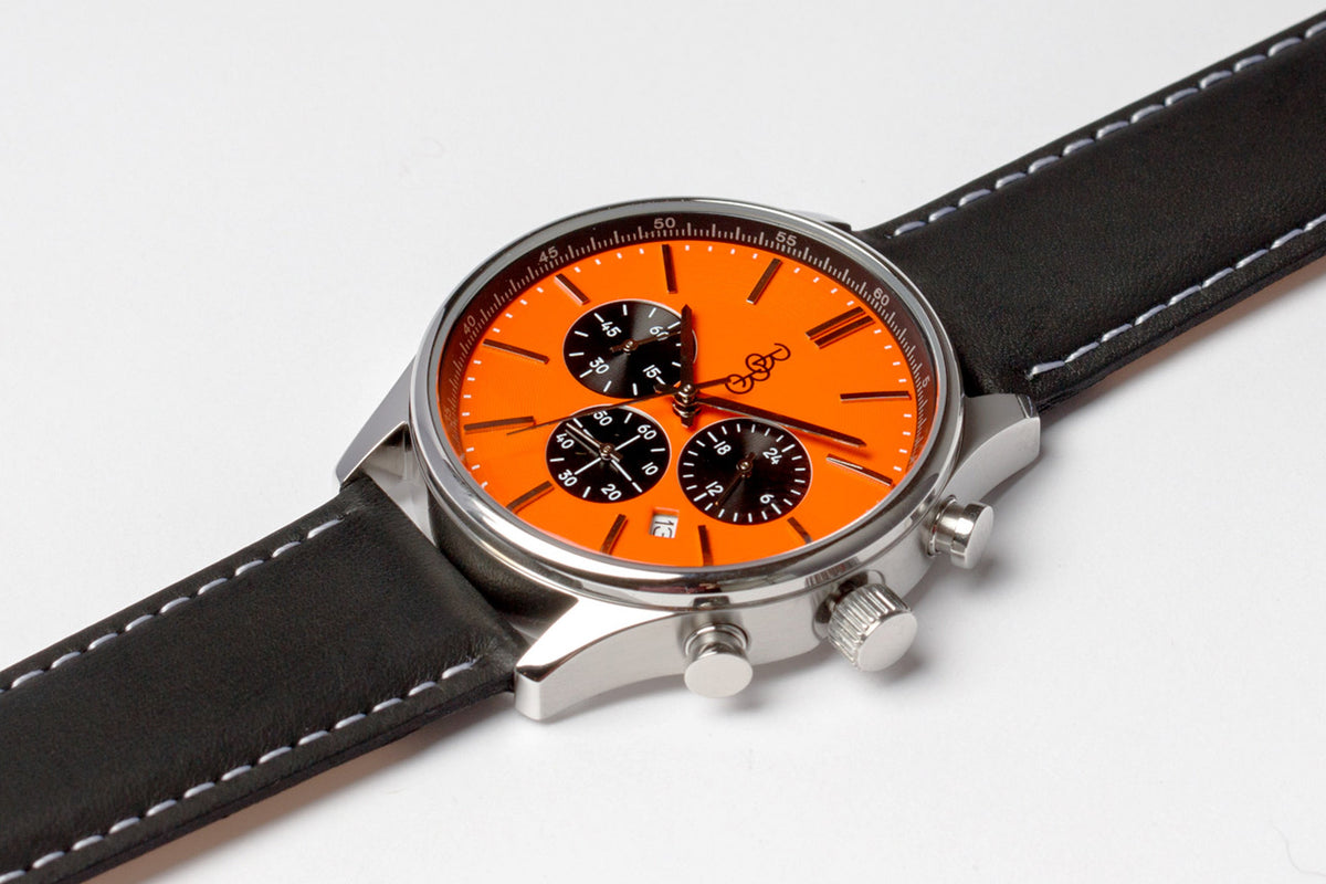 Orange and Black Chronograph