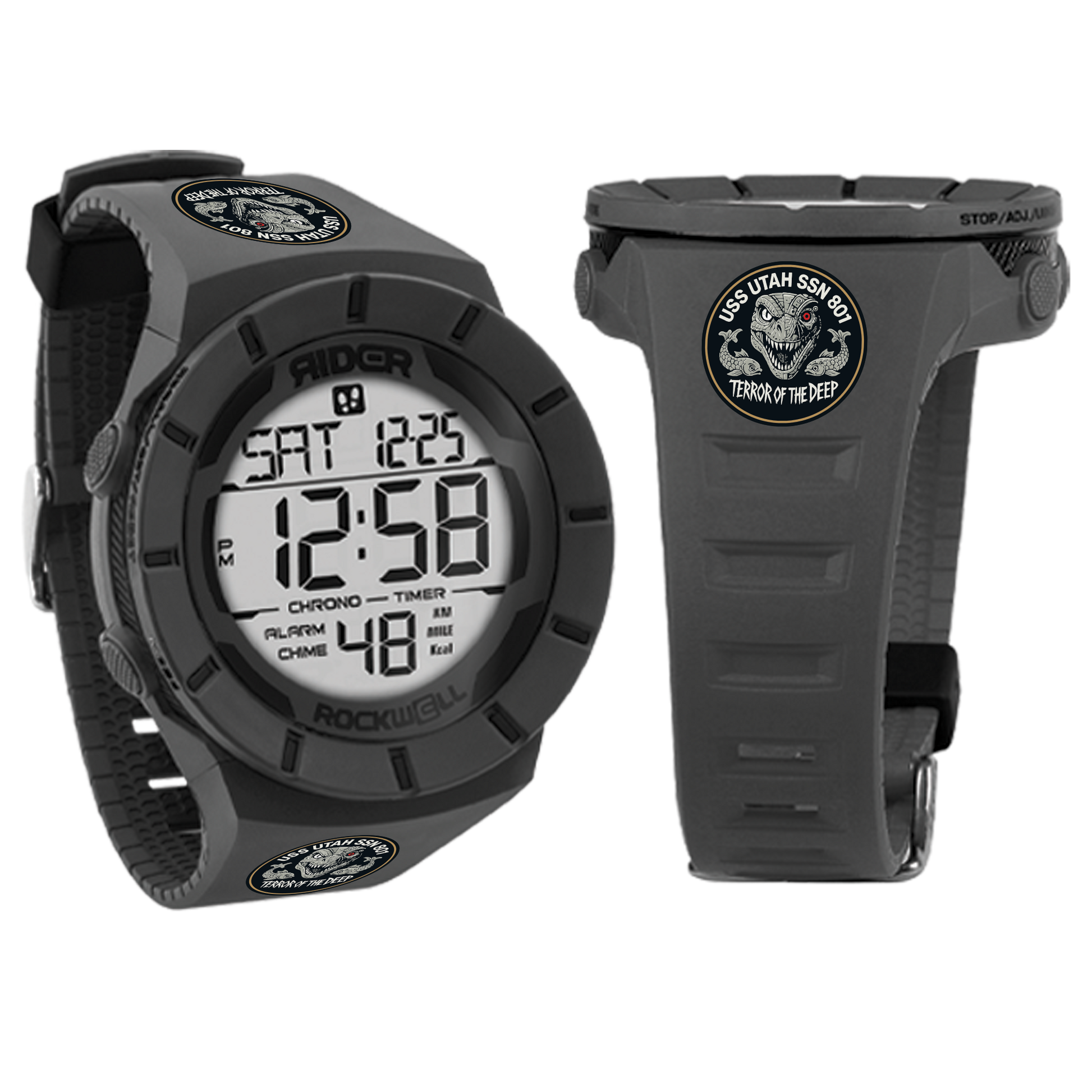 Coliseum Fit™ (Phantom Black) Watch - USS Utah Edition
