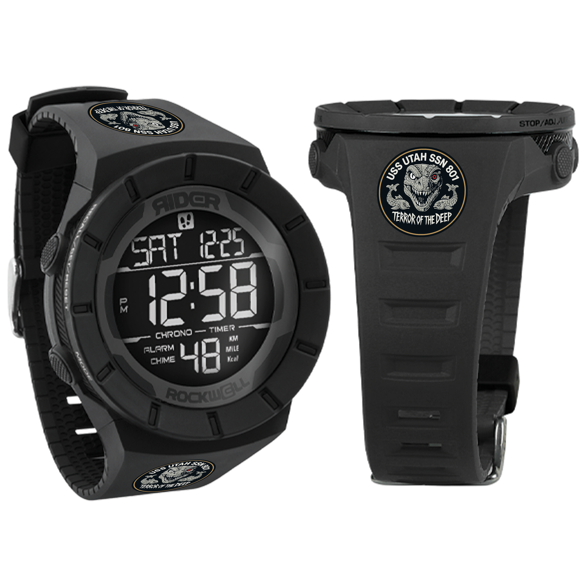 Coliseum Fit™ (Phantom Black) Watch - USS Utah Edition