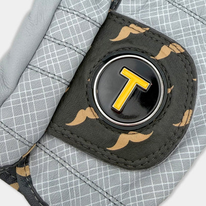 Wooly-Burg | Men's Mustache Patterned Golf Glove